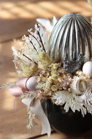 stroik z jajem Bretanna, ozdoba ze srebrnym jajem