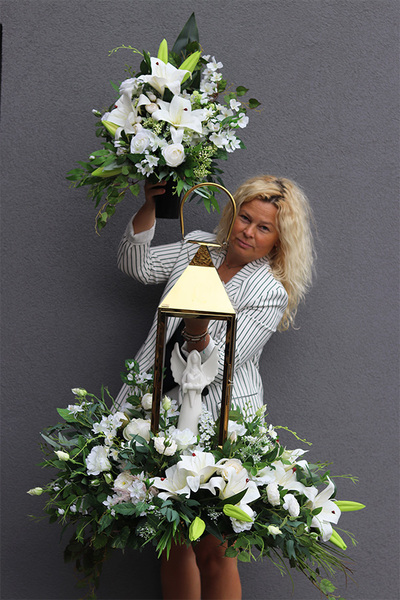 Angelo Premium 3, bukiet nagrobny do flakonu