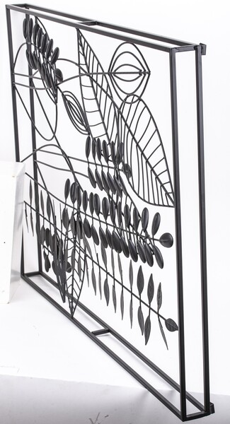 Forest B, czarny decor / dekoracja ścienna, wym.90x62cm