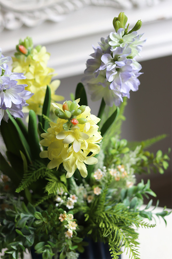 Wiosenne Morlano, hiacynty w wazonie