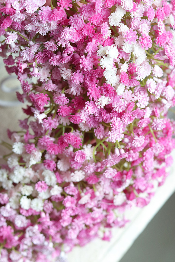 Balletina Pink, delikatny kwiatowy wianek na drzwi