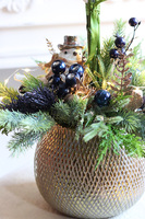 elegancki storczyk zimowy, Złoto & Granat