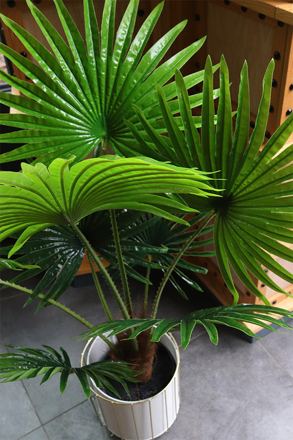 Palma Livistona Stripes, sztuczna roślina w doniczce