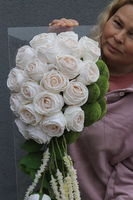 Clear Design Roses Ecru, dekoracja nagrobna na płycie
