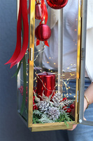 Angelo Christmas, świąteczna dekoracja LED w lampionie