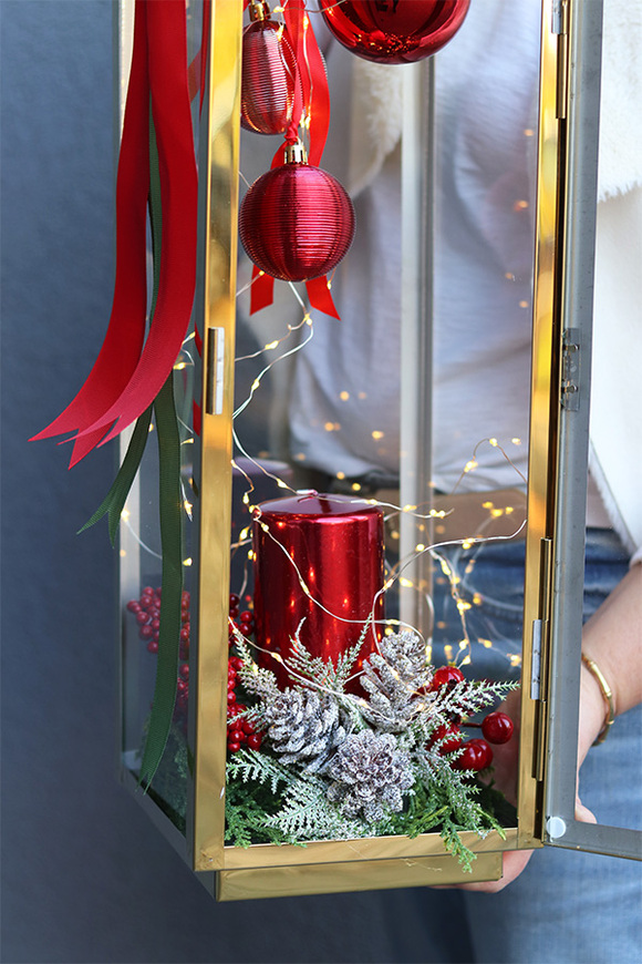 Angelo Christmas, świąteczna dekoracja LED w lampionie