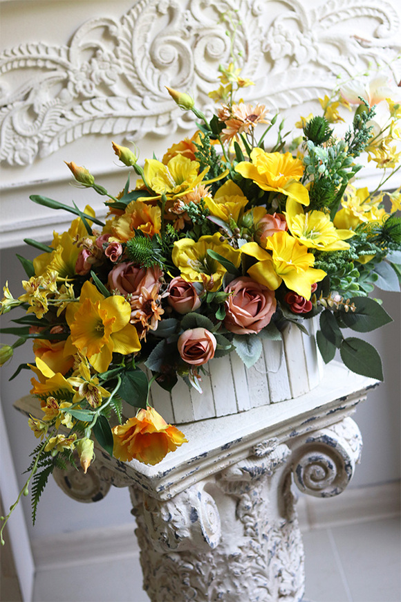 Wiosenne Rabaty, dekoracja nagrobna w skrzynce