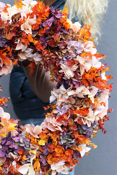 Grenita, duży jesienny wianek