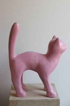 Pets Filemon, dekoracyjna figurka kot, różowy, wys.45cm