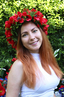 Makowa Panienka, wianek na głowę, rozmiar uniwersalny