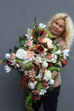 Octavia Krzyż Pamięci, kompozycja nagrobna, wym.75x49cm 