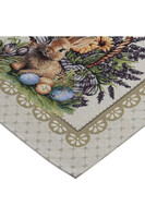 Bunny&Lavender Palace, wielkanocny bieżnik gobelinowy