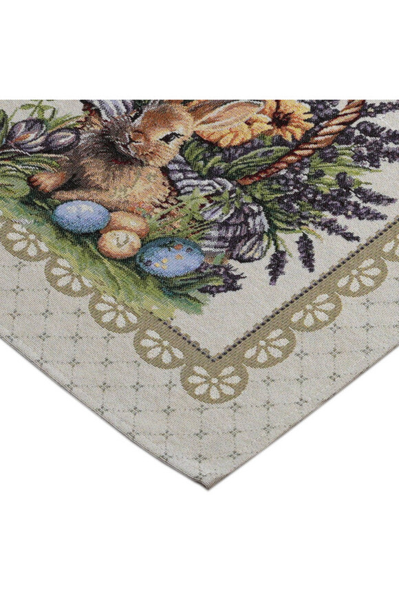 Bunny&Lavender Palace, wielkanocny bieżnik gobelinowy