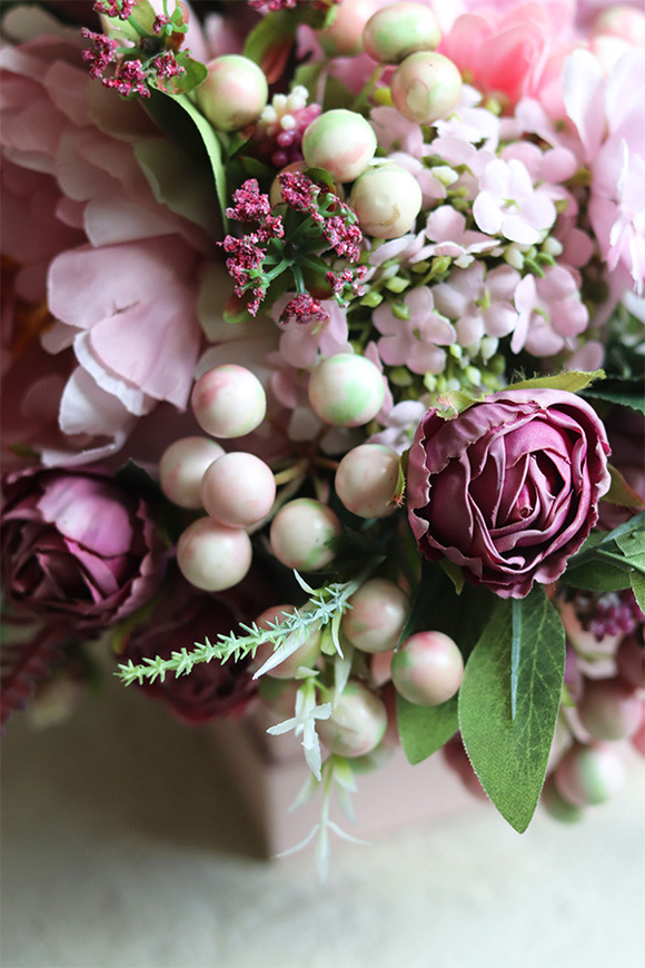 Dzień Babci i Dziadka Koperto Bela, wiosenny flowerbox, wym.25x30cm