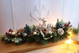 Jeleń na Rykowisku, bożonarodzeniowy stroik girlanda