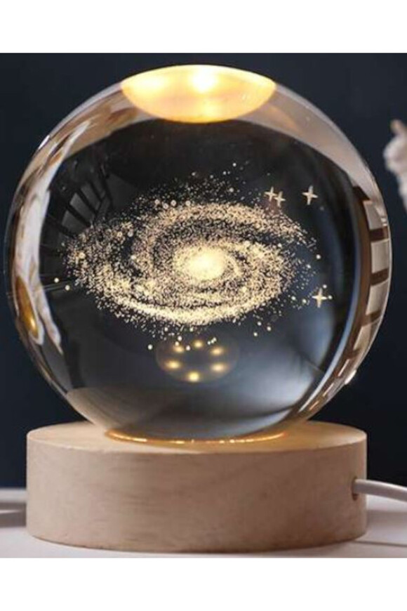 Milky Way, szklana kula podświetlana