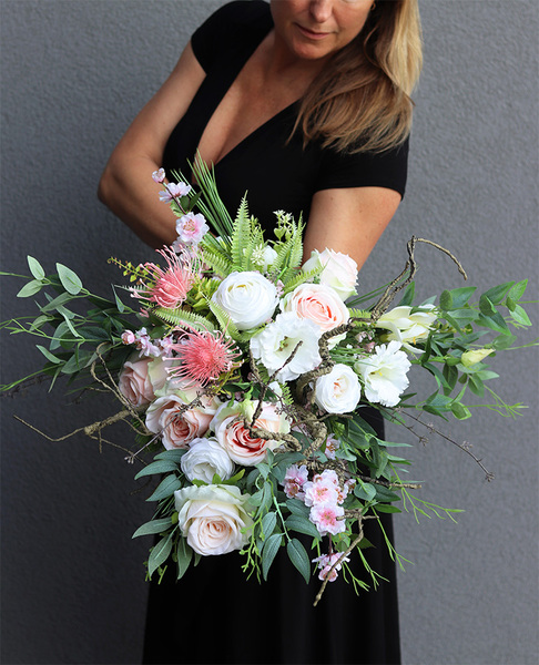 Felicja, bukiet nagrobny we wkładzie, wys.55cm 