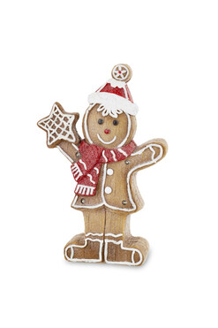 Kjell, świąteczna figurka LED, piernikowy ludek C, wys.40cm