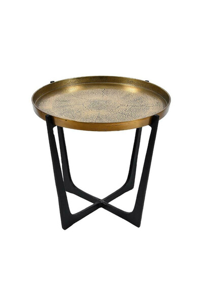 Negro Gold A, stolik z aluminium, wym.84x84x51cm