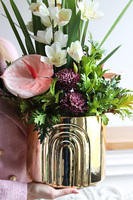 Złota Mekka Moment, storczyk cymbydium z anturium