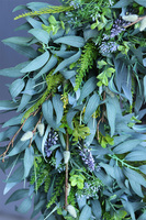 Boho Gretra Spring, zielony wianek z eukaliptusem