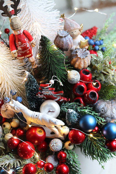 Christmas Moko Big, flowerbox świąteczny, wym.60x40cm  