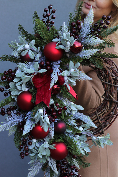 Magiczny Czas, asymetryczny wianek świąteczny