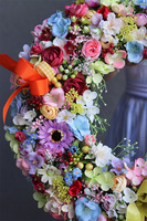 Letnia Pogoda, kolorowy wianek na drzwi