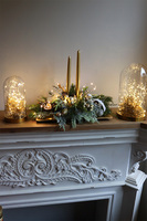 Stars A, złoty klosz z dekoracją LED