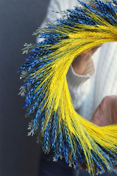 Ukraińskie Pola 2, wianek dekoracyjny z suszu