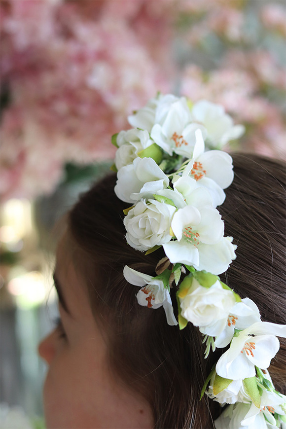 delikatny wianek na głowę Cherie