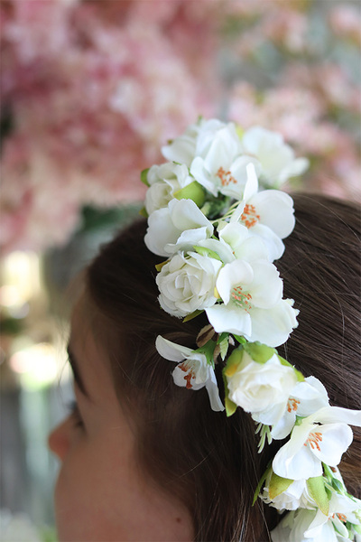 delikatny wianek na głowę Cherie