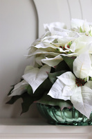 Gwiazda Betlejemska White Snow, wysokiej jakości sztuczna roślina