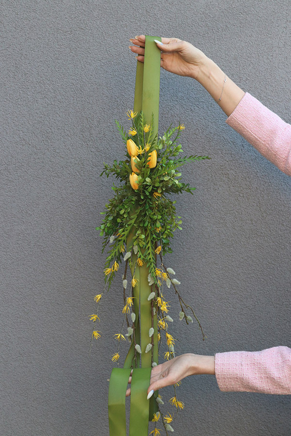 Easter Door, zawieszka wielkanocna na drzwi dwustronna