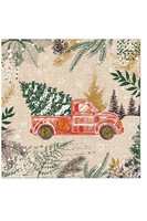 Christmas Car, świąteczne serwetki papierowe