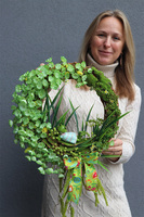 Żabka, boski wianek dekoracyjny z żabą