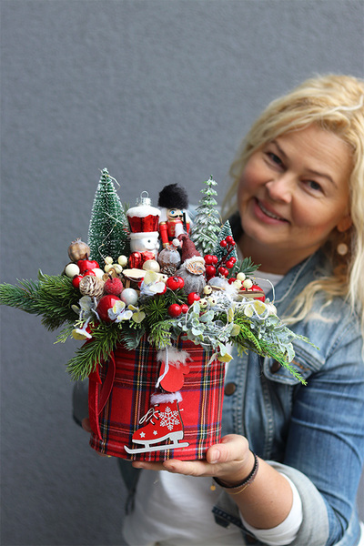 flowerbox świąteczny, Dziadek do Orzechów Mini 2