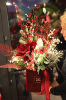 Bordo Xmas, flowerbox świąteczny LED