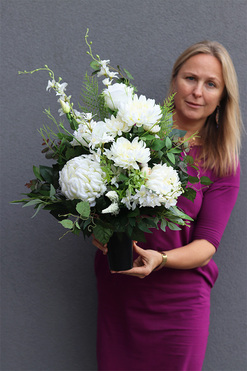 Polina, bukiet nagrobny we wkładzie, dł.63cm