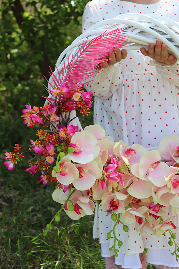 Isabella Orchid, wianek na drzwi z orchideą