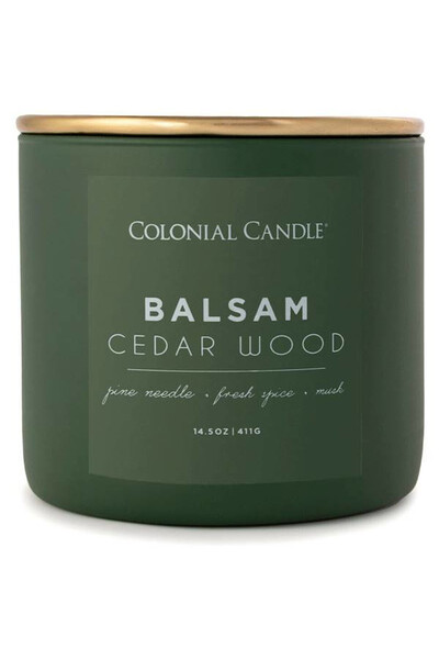Balsam Cedarwood, sojowa świeca zapachowa, Pop of Color