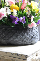 Hiacyntowa Volcan Big, kompozycja nagrobna w osłonce