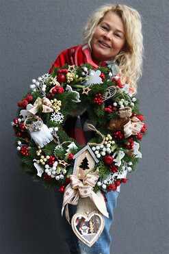 wianek świąteczny Christmas with Tendom A, śr.45cm