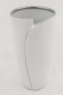 Arco White, wazon ceramiczny, wym.29.5x16x16cm