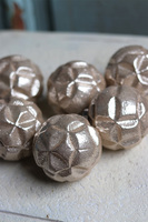 Champagne, bombki choinkowe, szampańskie złoto, śr.7cm, kpl.6szt