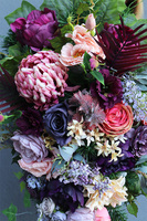 Lissa, fioletowa wiązanka nagrobna, dł.80cm  