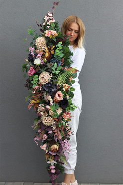 Bellasja, elegancka girlanda nagrobna, dł.160cm 