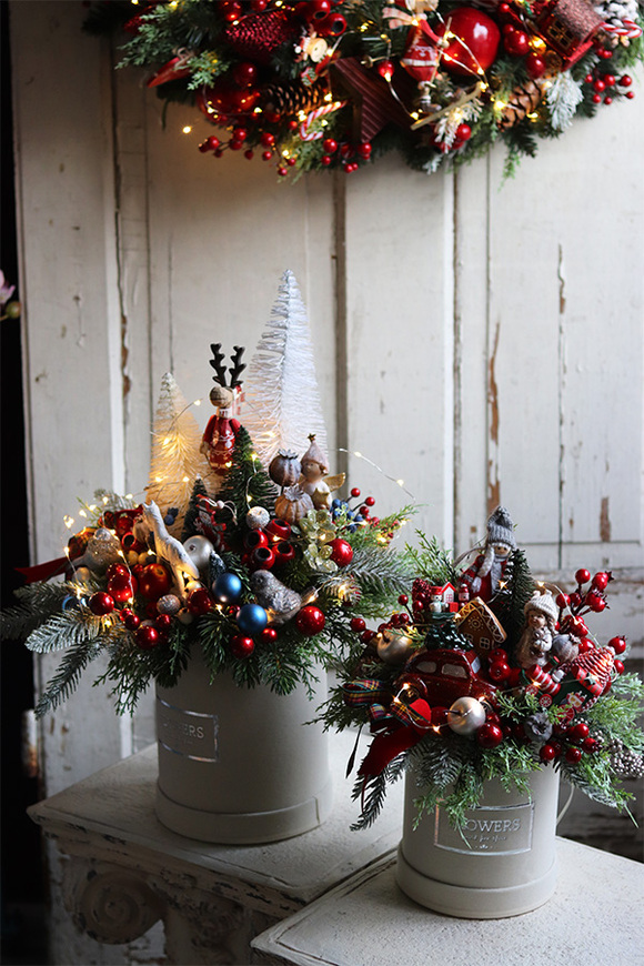 Christmas Moko Big, flowerbox świąteczny, wym.60x40cm  