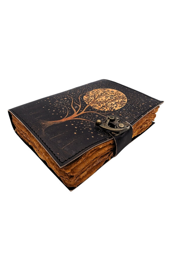 Treasure, notes vintage 200 stron, Drzewo i Księżyc