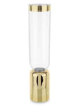 wazon szklany Burano Gold Long B, wym.54x12x12cm